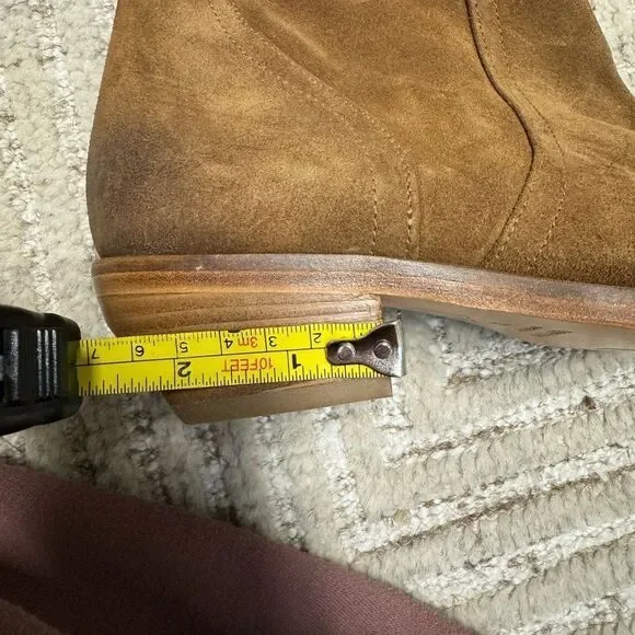 Free People Rue Brown Suede Slouch Western Boots Knee High EU 38 US 8 NWOB - Picture 13 of 14